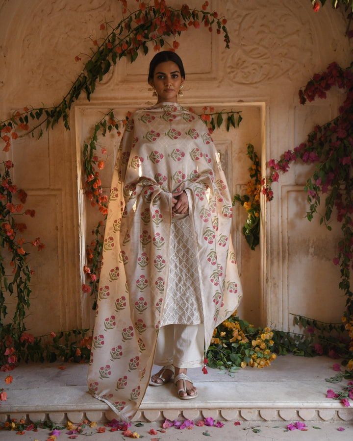 BEIGE MEHER KURTA SET