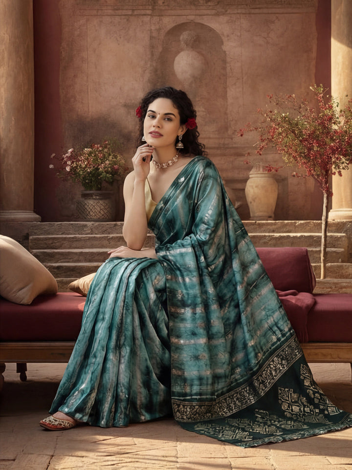 Banarasi Zari Woven Cotton Blend Saree