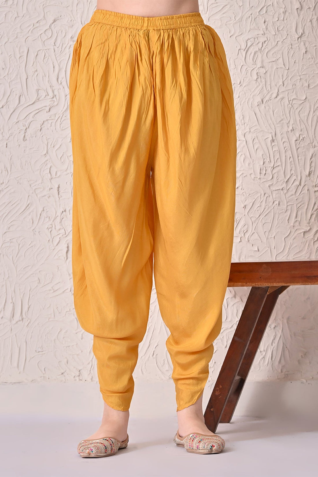 Mustard Embellished Kurta 3 Pcs Set