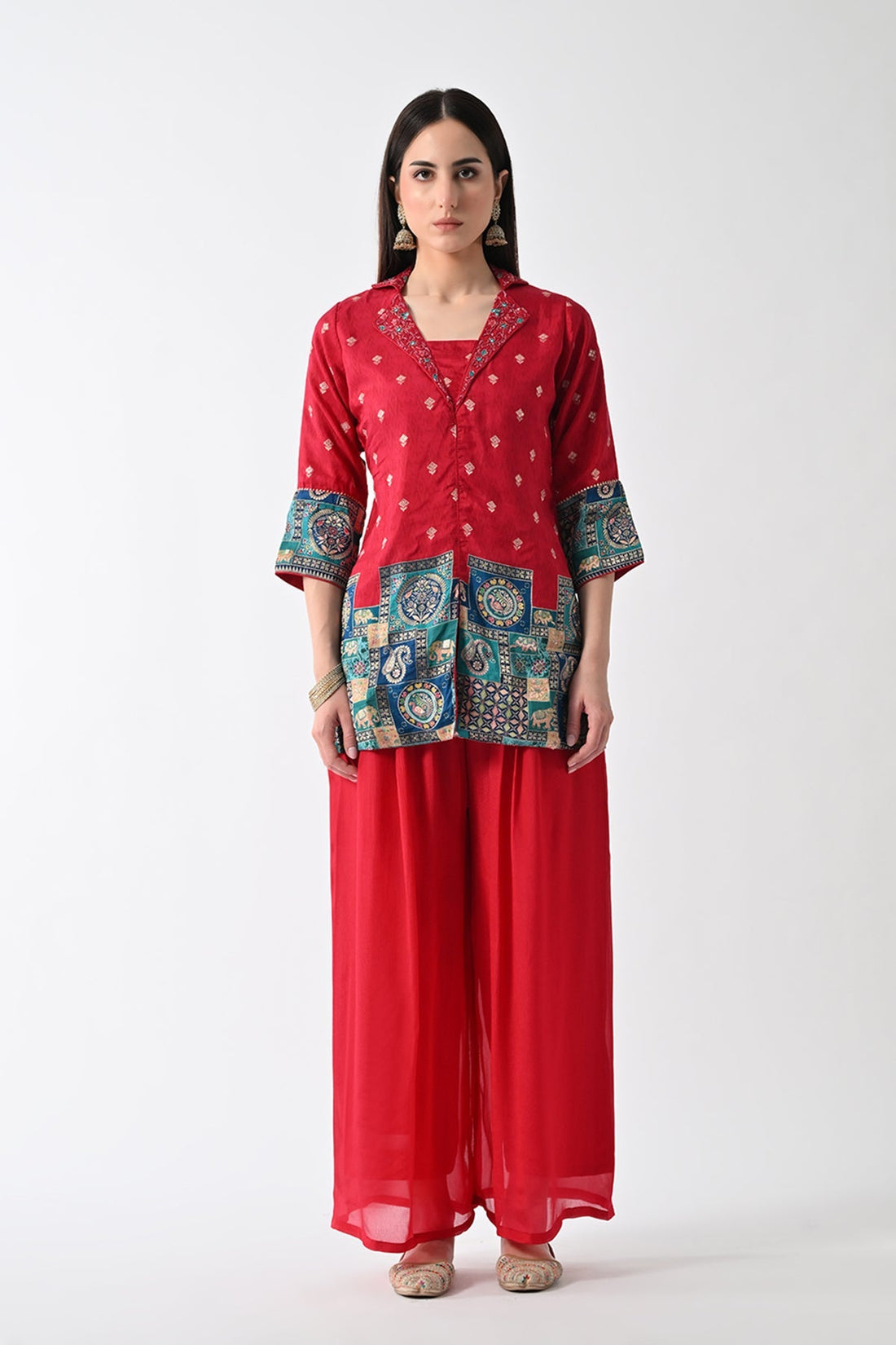 Magenta Embellished Co-Ord Set