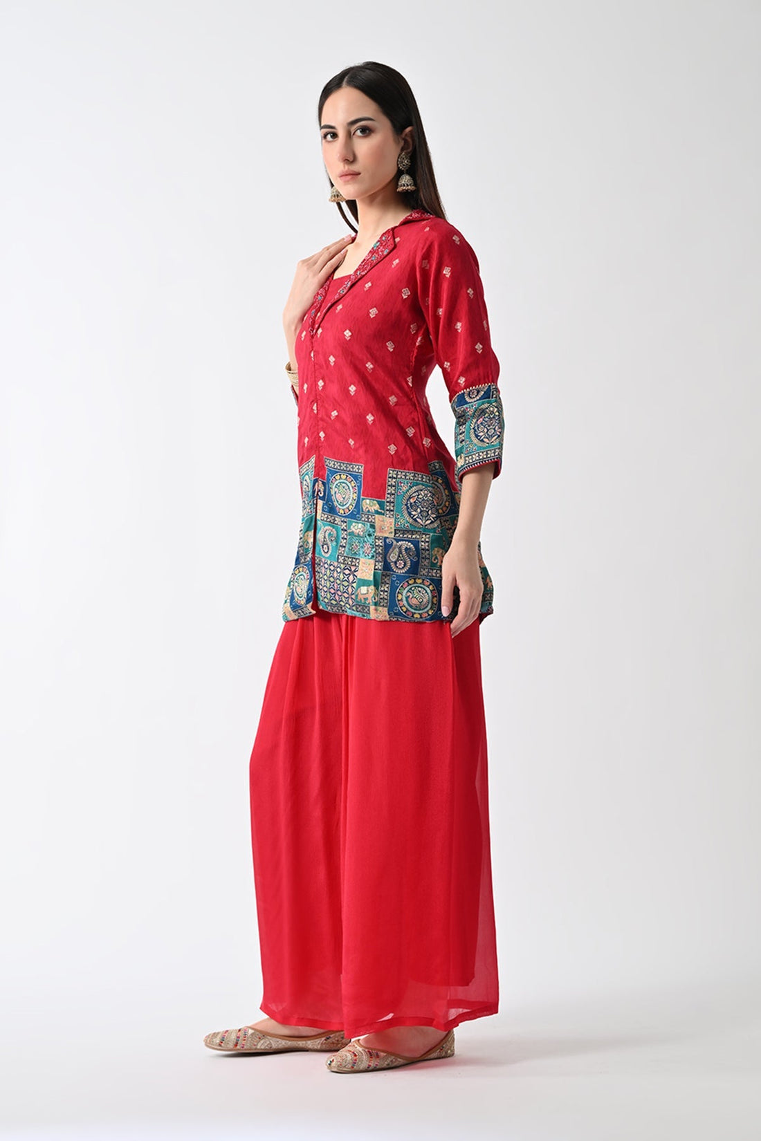 Magenta Embellished Co-Ord Set