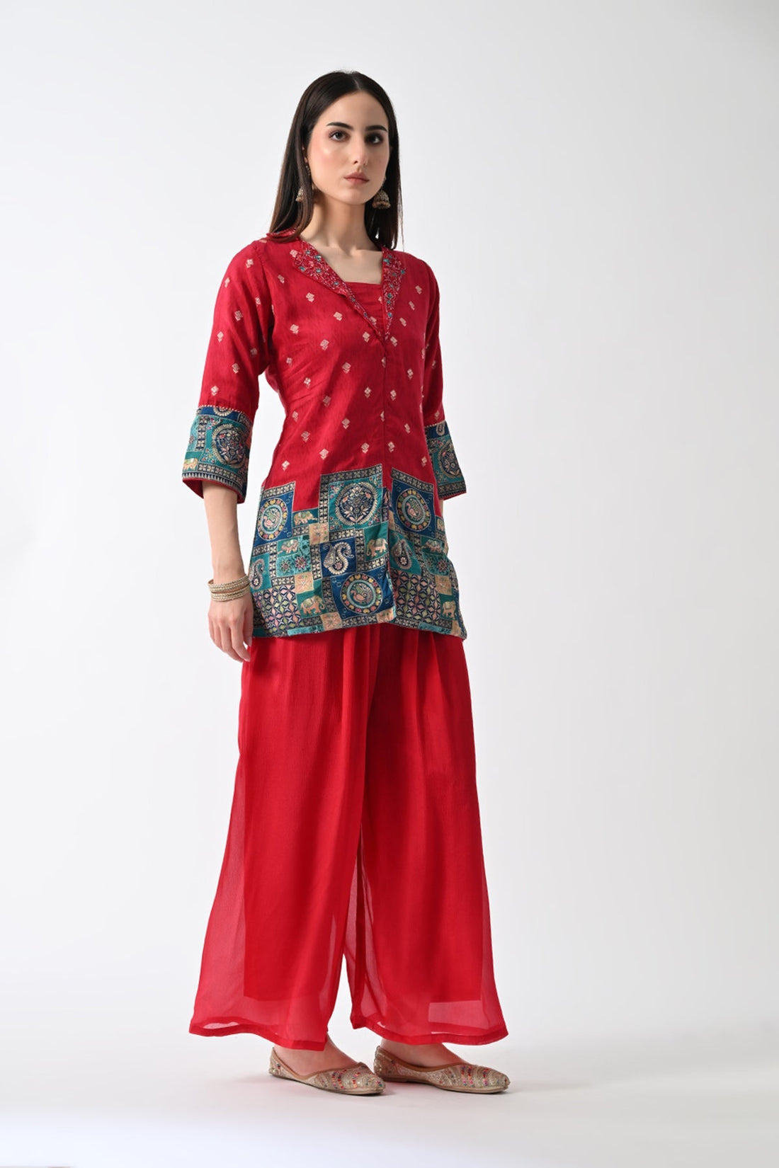 Magenta Embellished Co-Ord Set