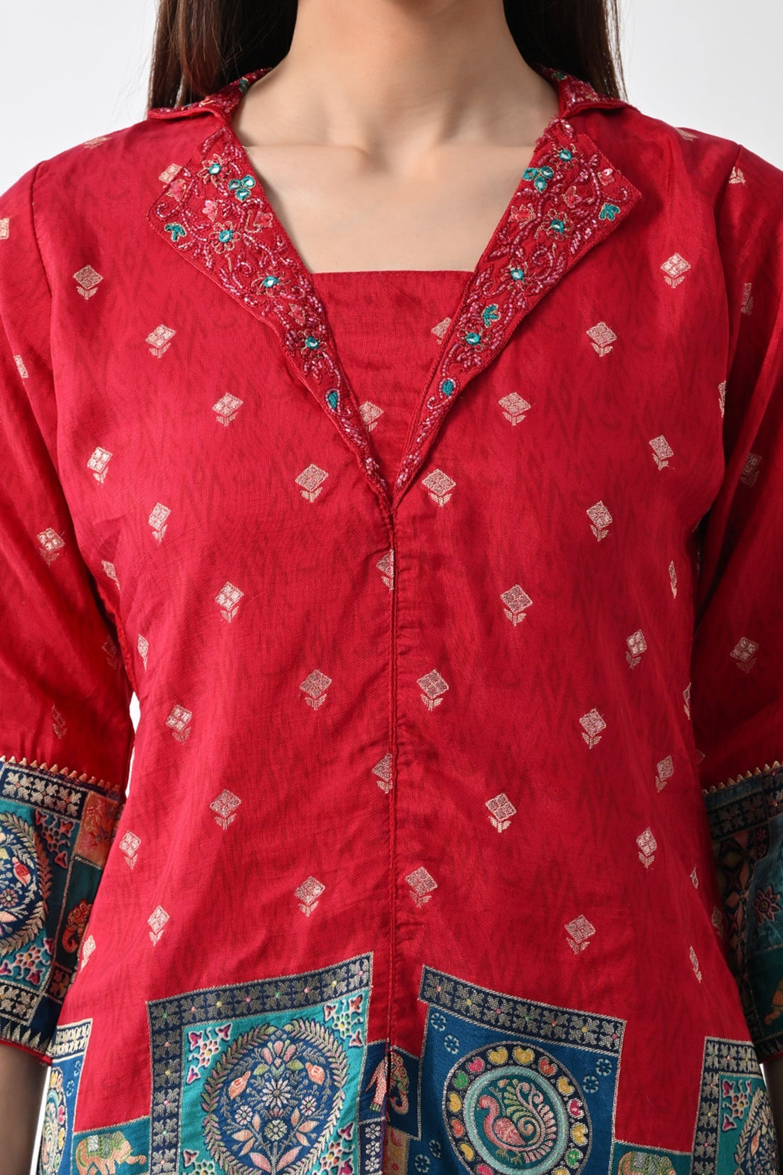 Magenta Embellished Co-Ord Set