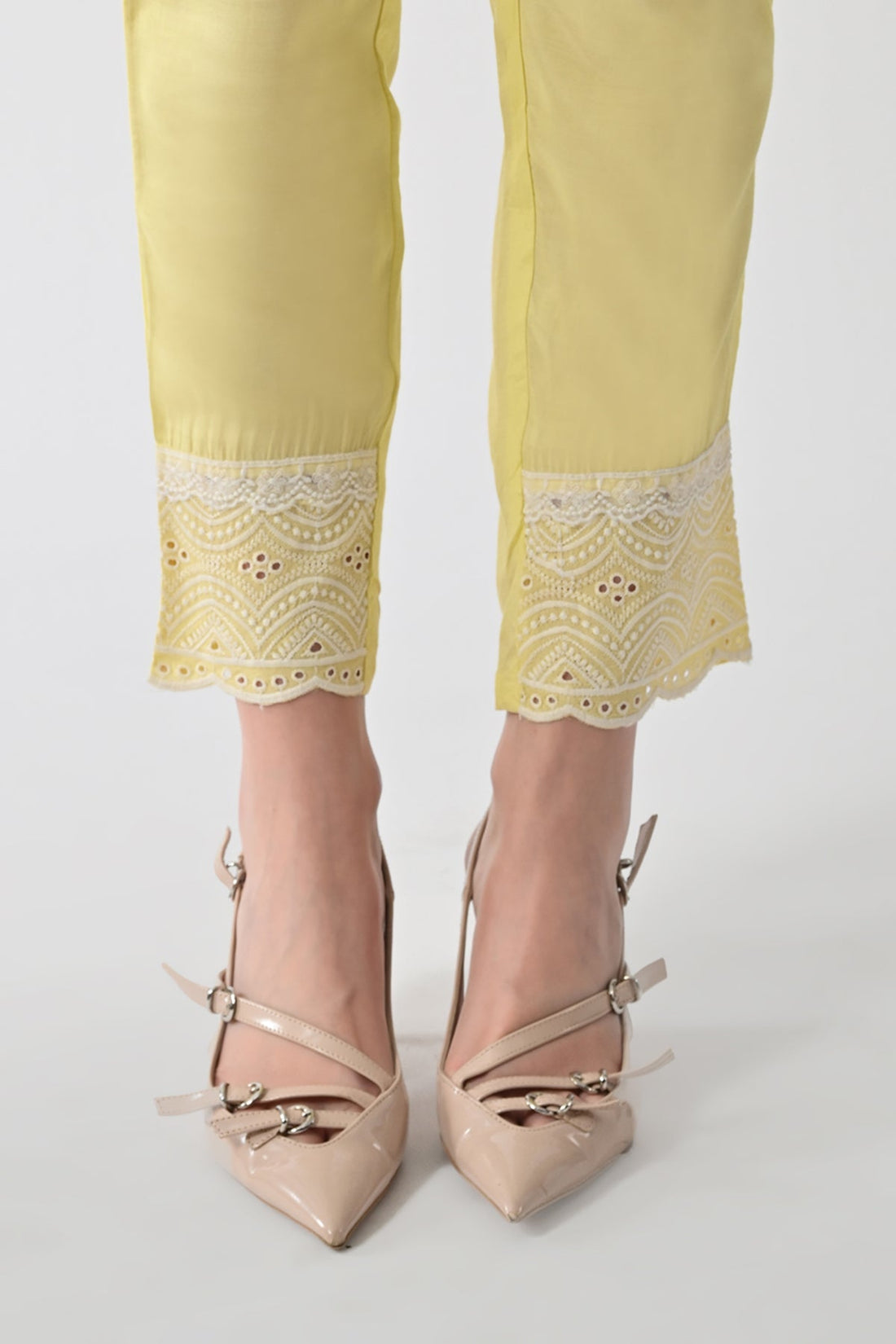 Yellow Embellished Kurta 2 Pcs Set