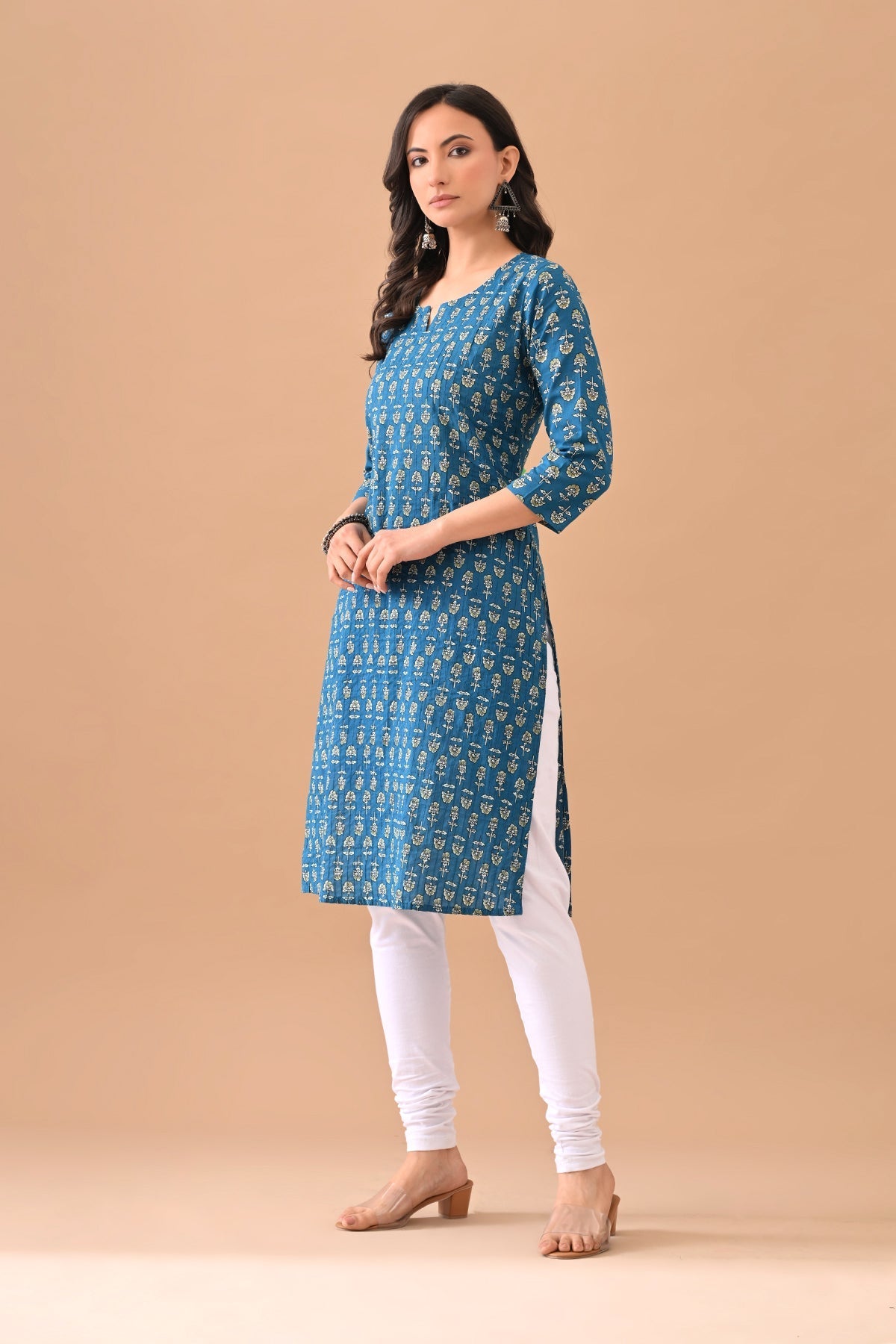 Blue Printed Kurta