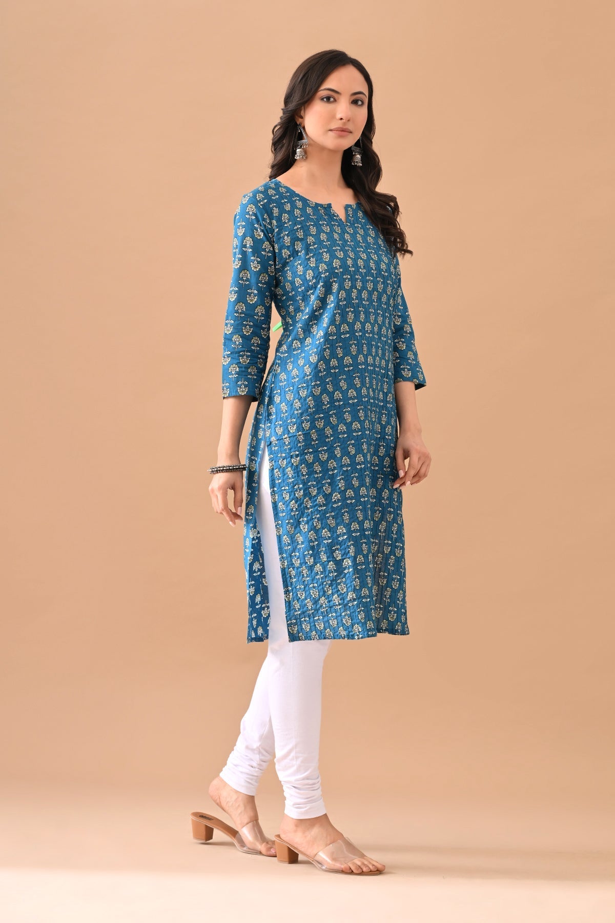 Blue Printed Kurta