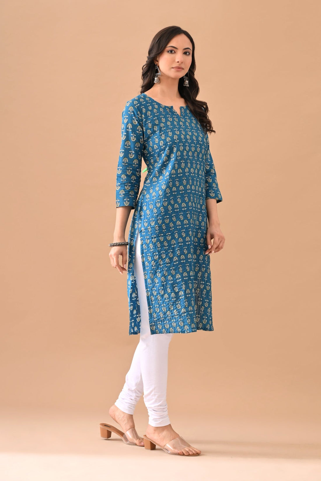 Blue Printed Kurta