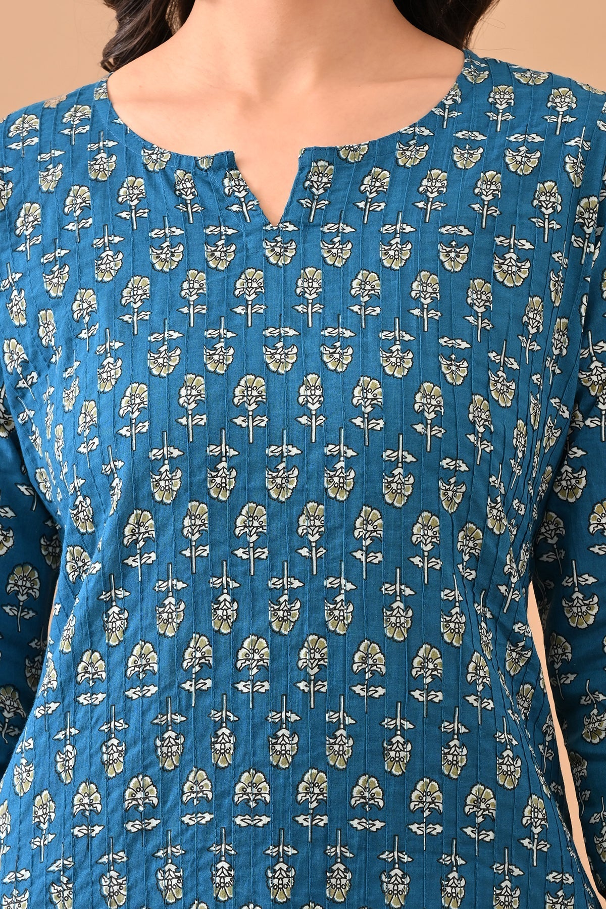 Blue Printed Kurta