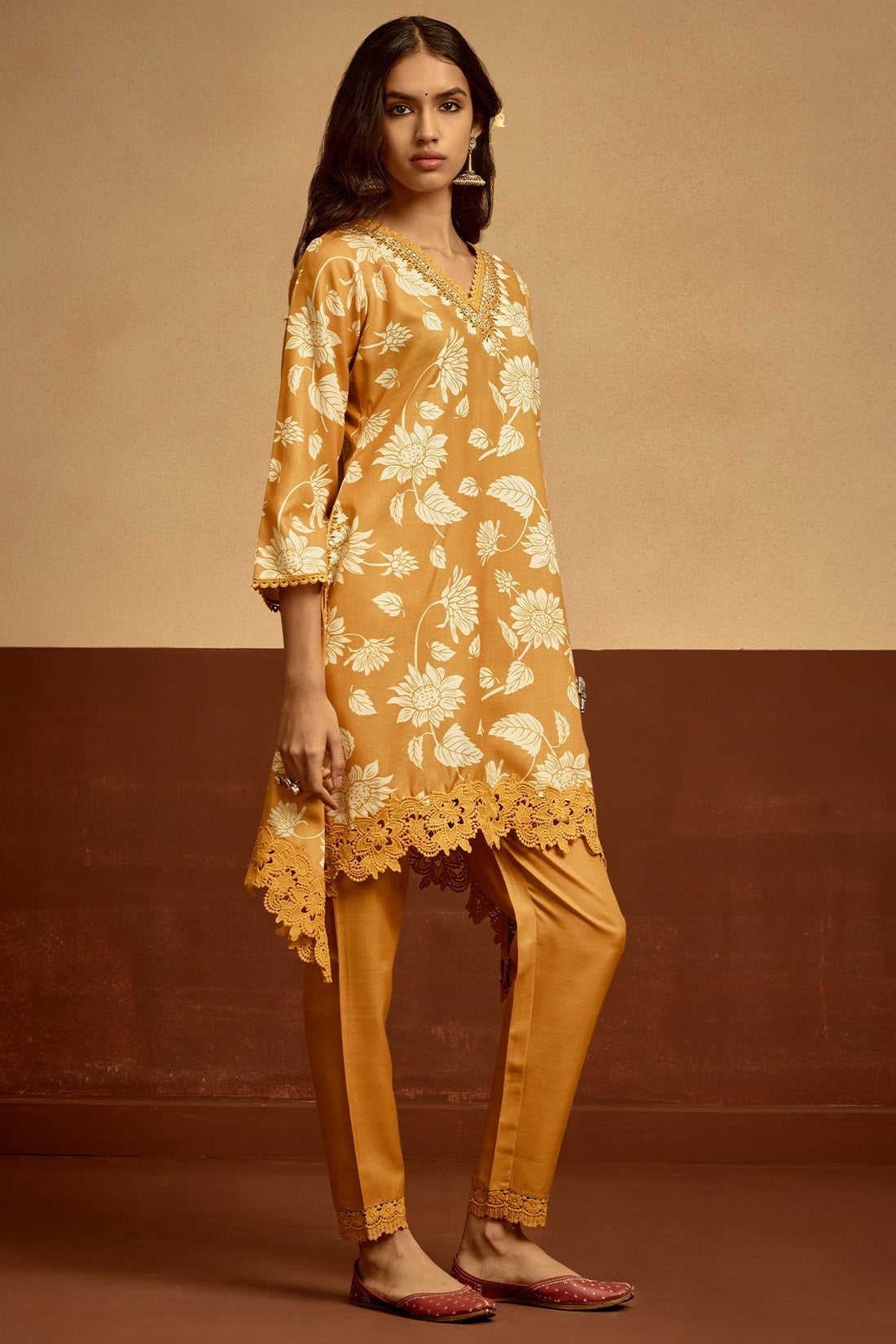 Mustard Printed Co-Ord Set