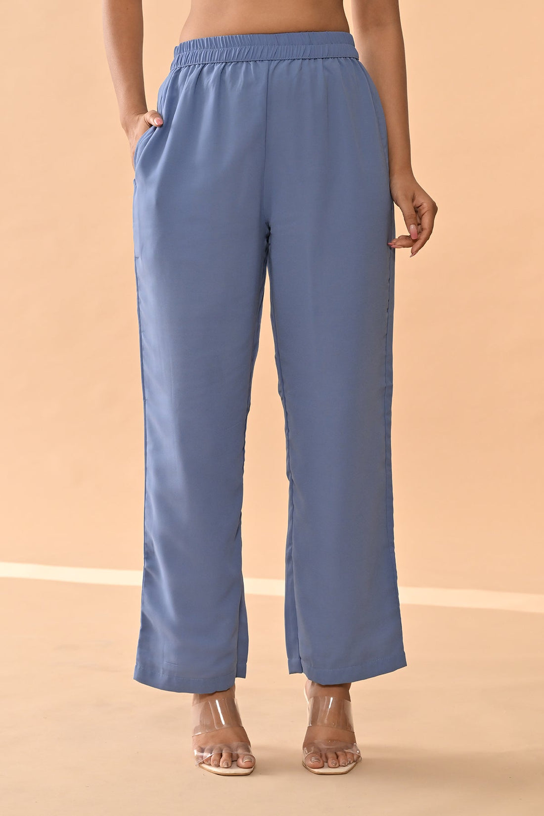 Blue Embroidered Kurta 3 Pcs Set