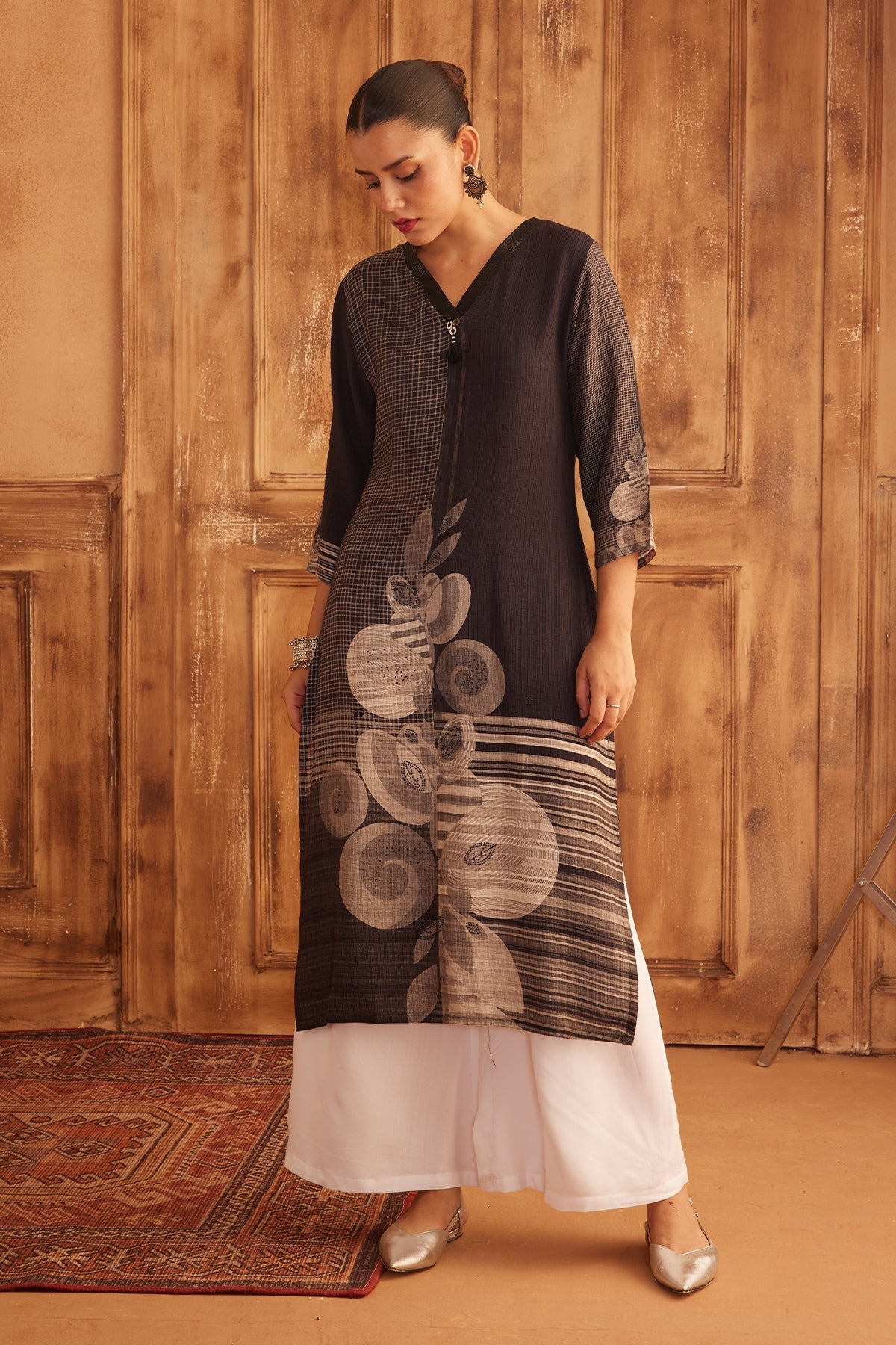 Multi Printed Straight Kurta