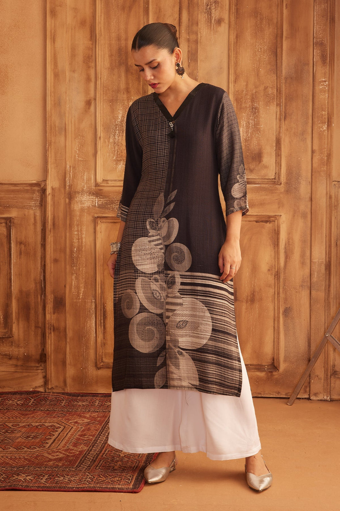 Multi Printed Straight Kurta