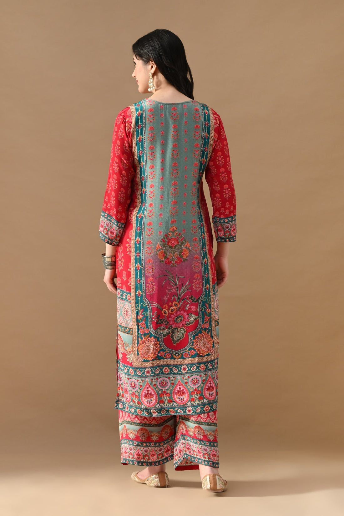 Multi Printed Kurta 3 Pcs Set