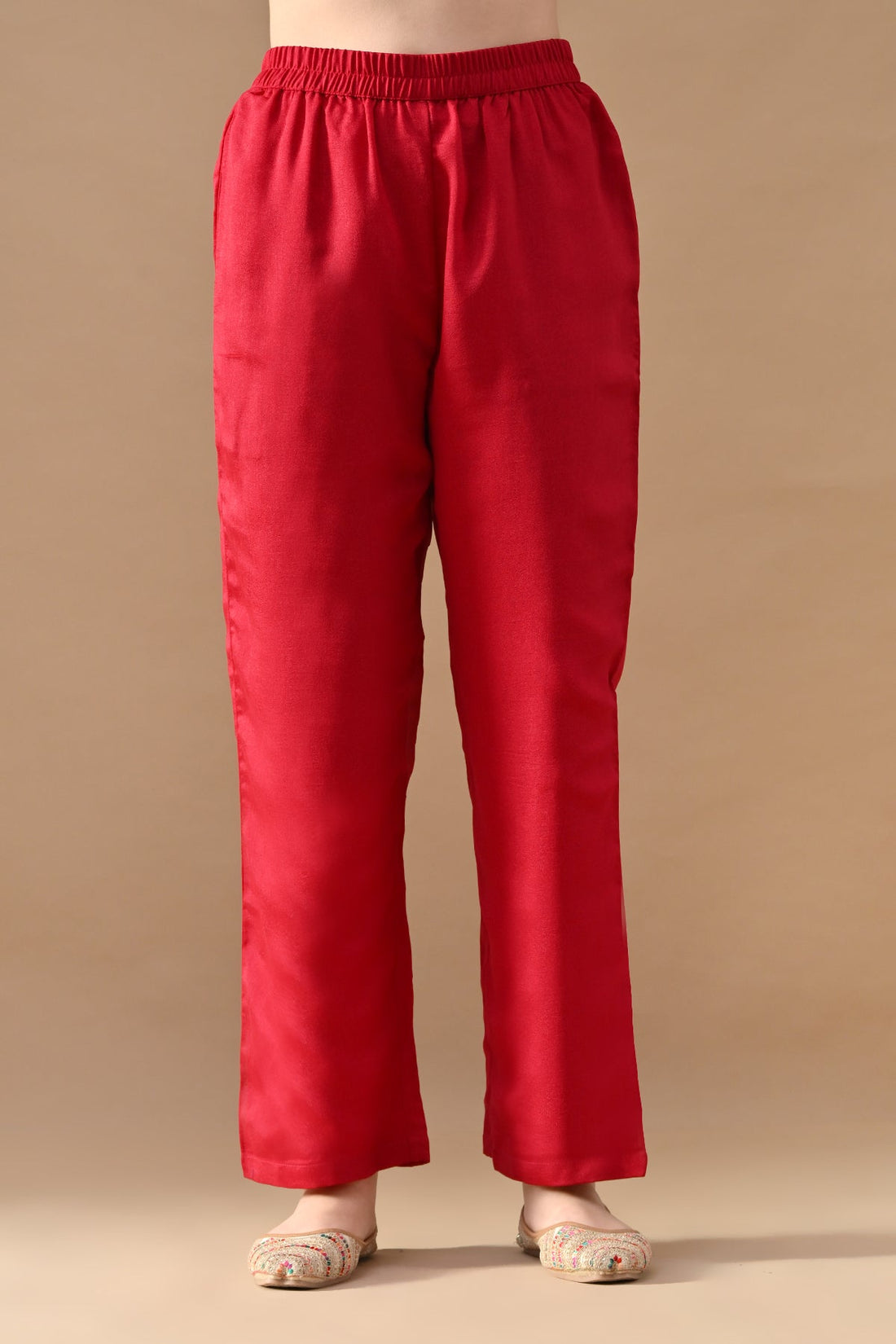 Pink Embroidered Kurta 3 Pcs Set