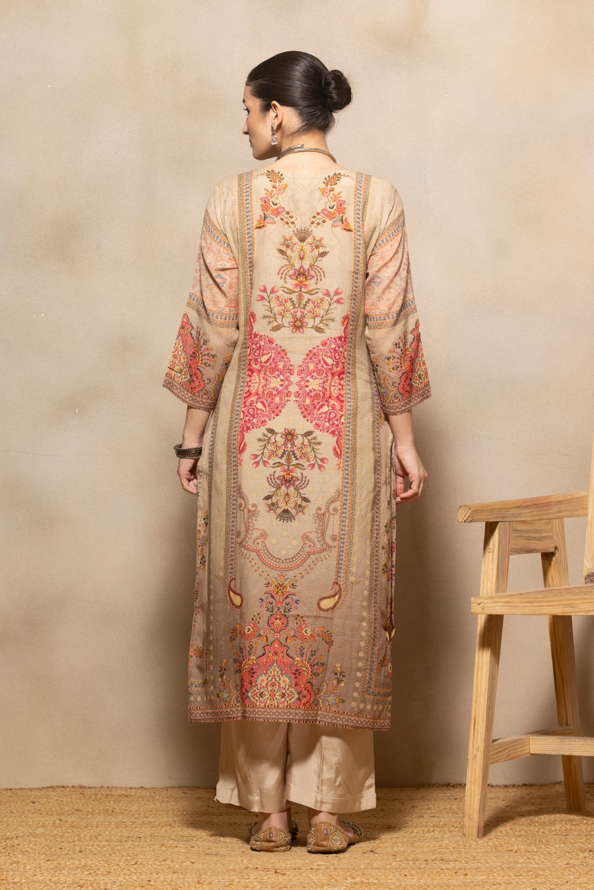 Multi Printed Kurta 3 Pcs Set