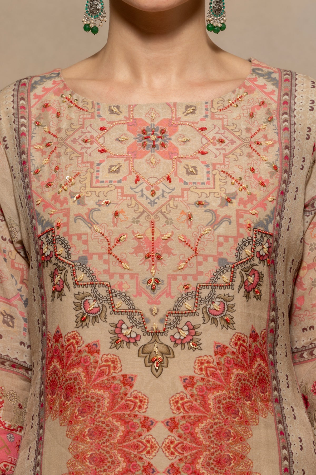 Multi Printed Kurta 3 Pcs Set