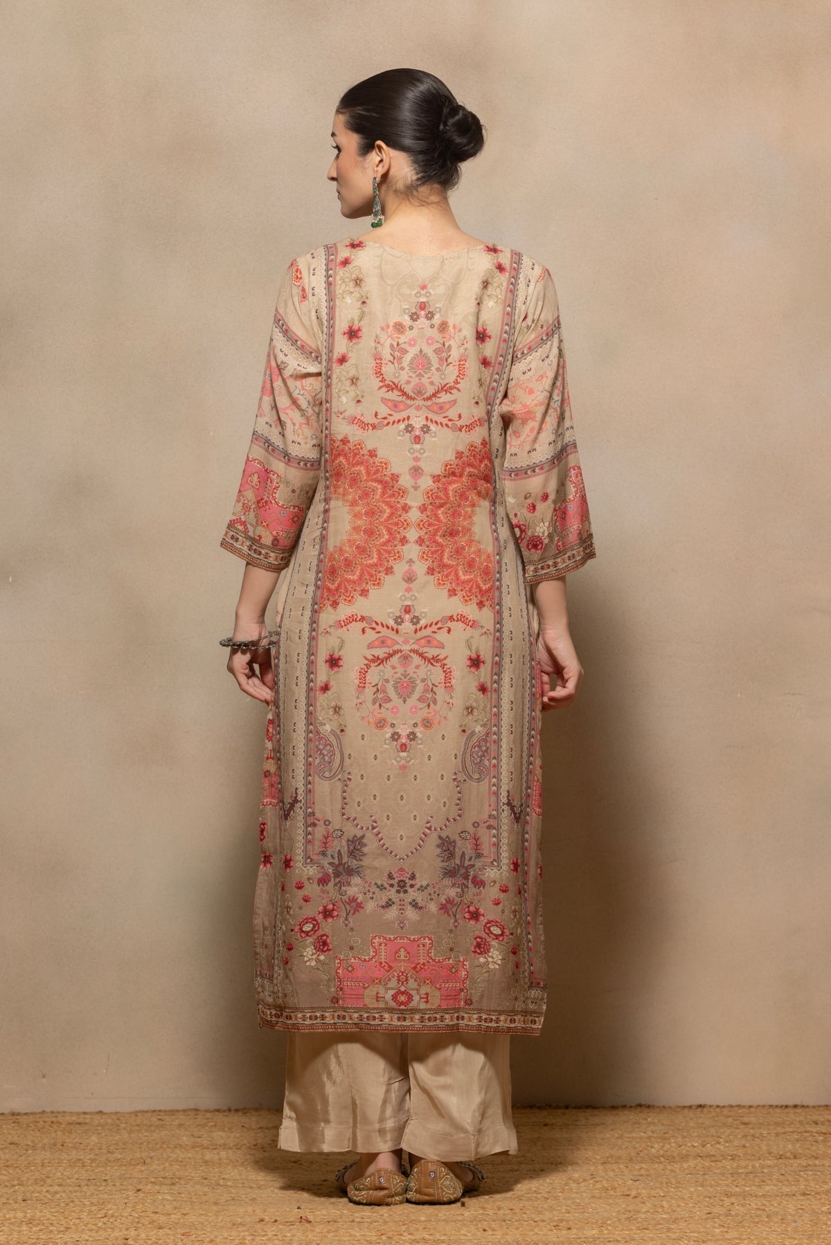Multi Printed Kurta 3 Pcs Set