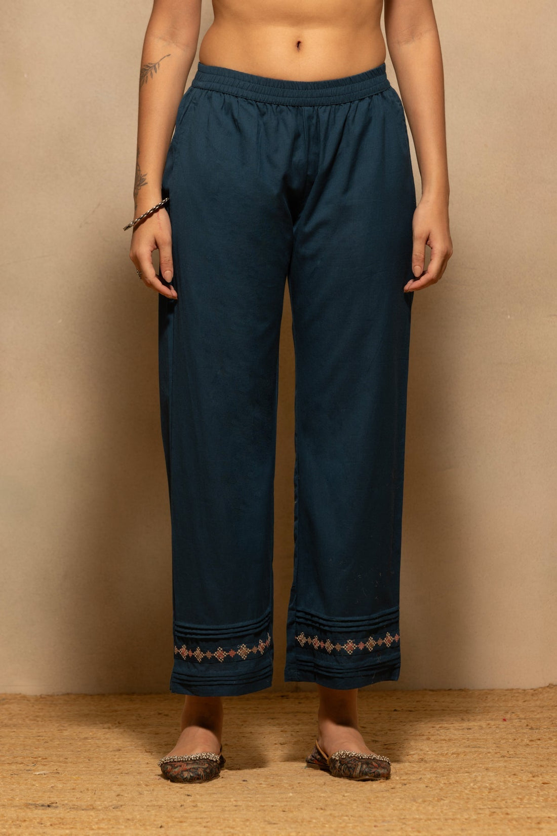 Blue Embroidered Co-Ord Set