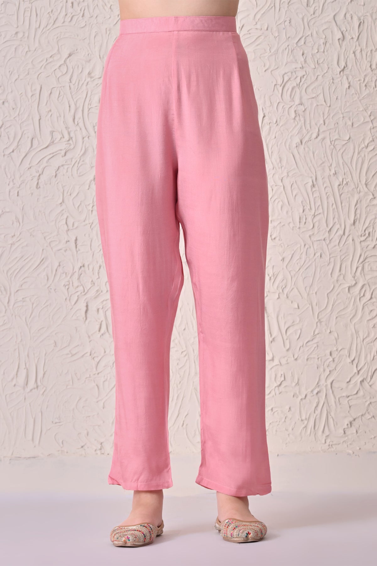 Pink Printed Kaftan Set