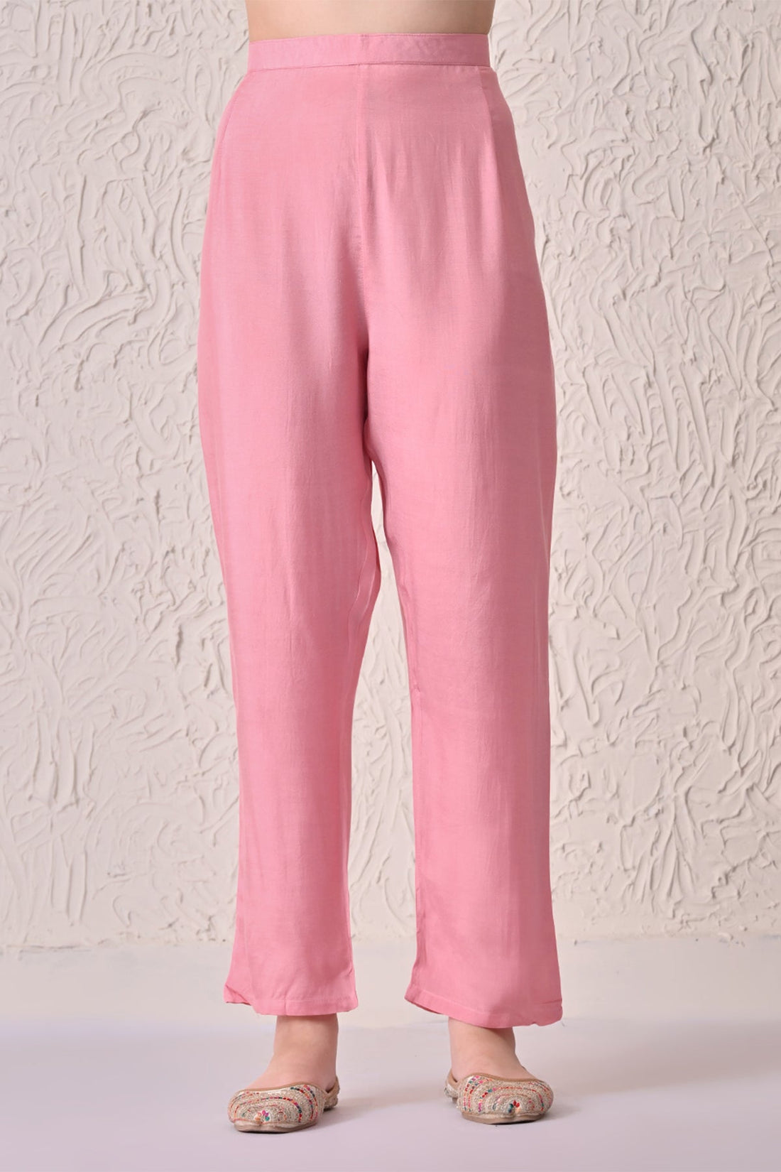 Pink Printed Kaftan Set