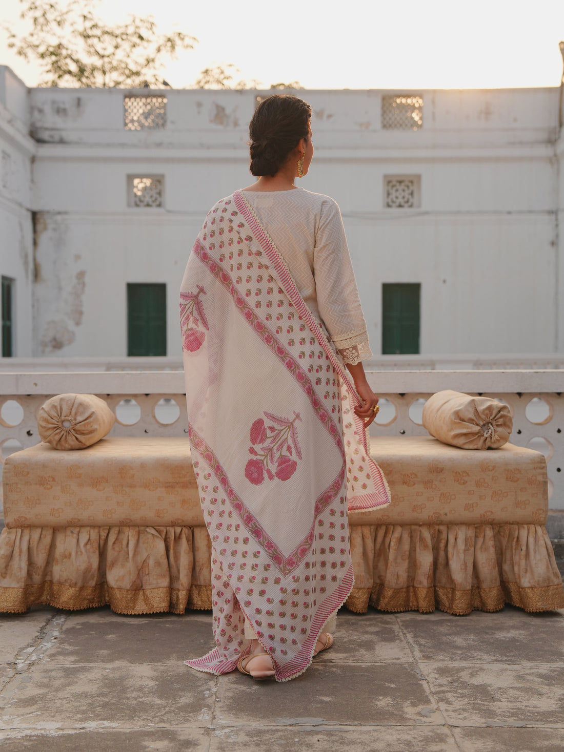 OFF WHITE KURTA SET