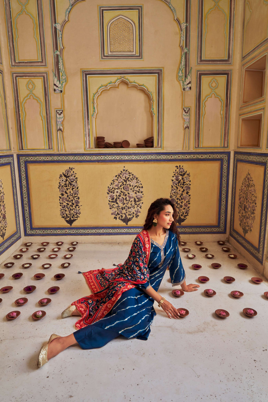 MAROON RUSSIAN SILK KURTA SET