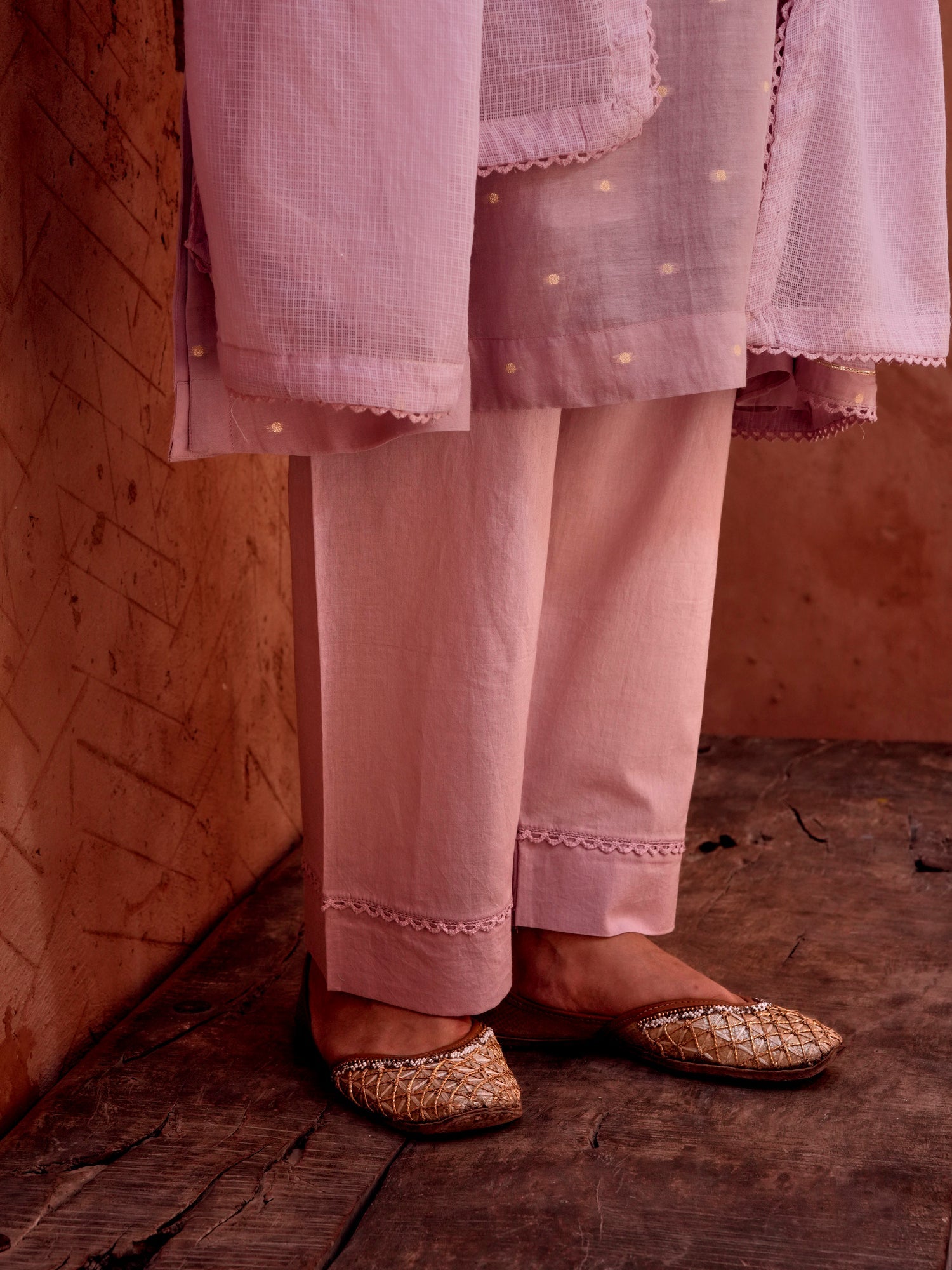 LILAC MUL COTTON SUIT SET