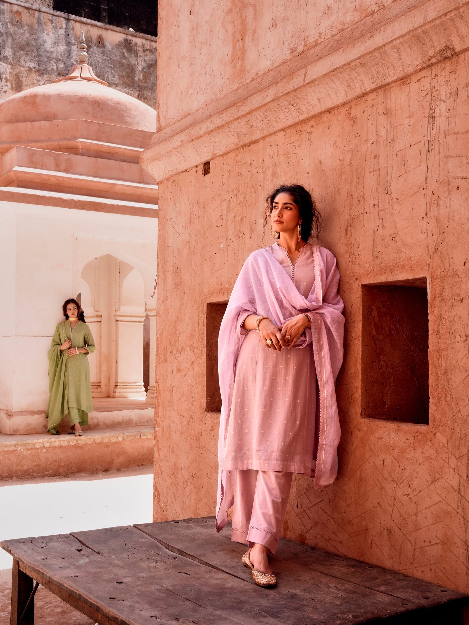 LILAC MUL COTTON SUIT SET