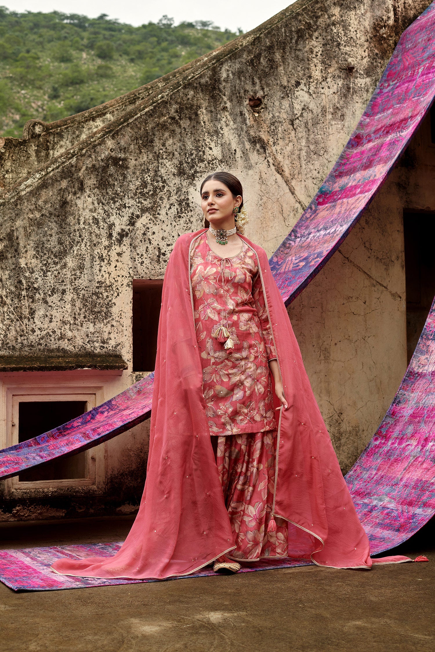 BRICK RED GARARA SET
