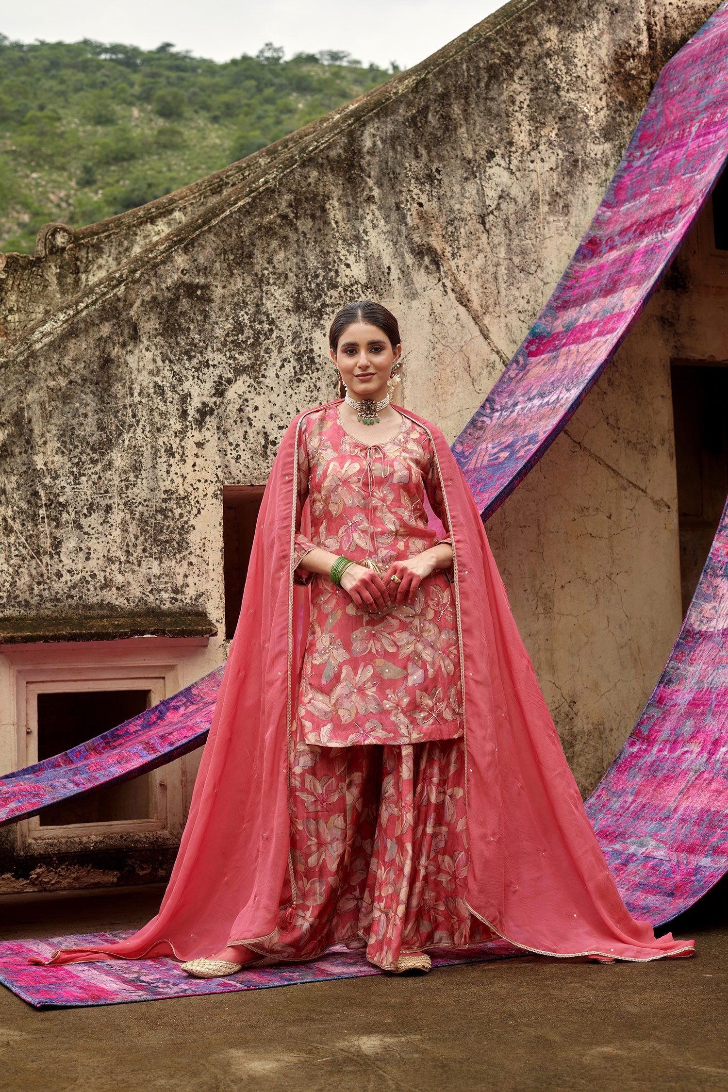 BRICK RED GARARA SET