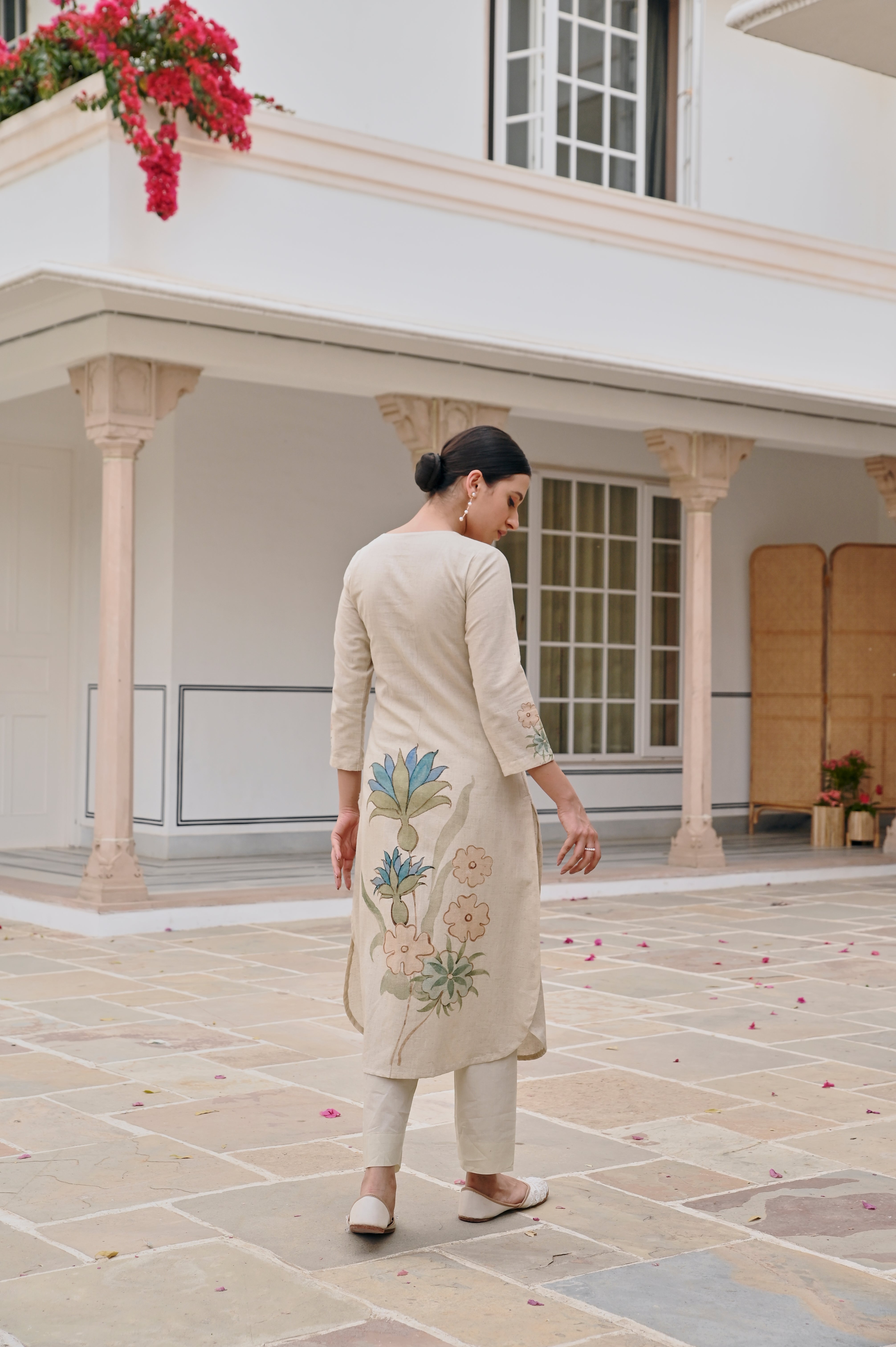 HANDLOOM COTTON STRAIGHT KURTA SET