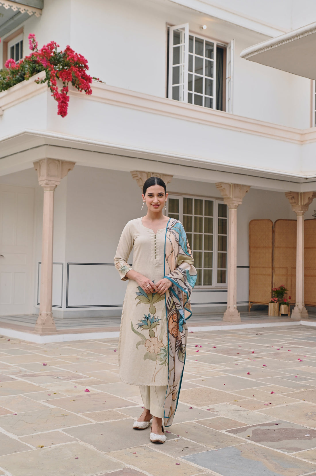 HANDLOOM COTTON STRAIGHT KURTA SET