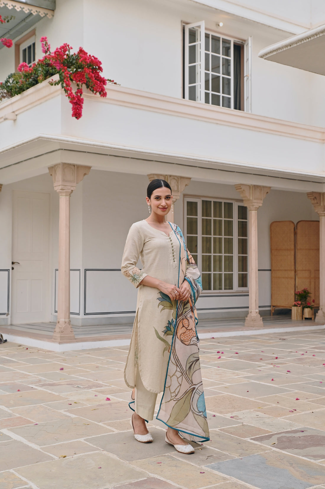HANDLOOM COTTON STRAIGHT KURTA SET