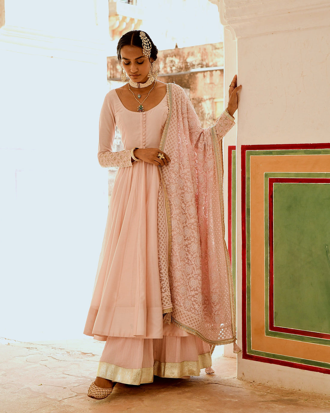 INAAYAT PINK ANARKALI SET