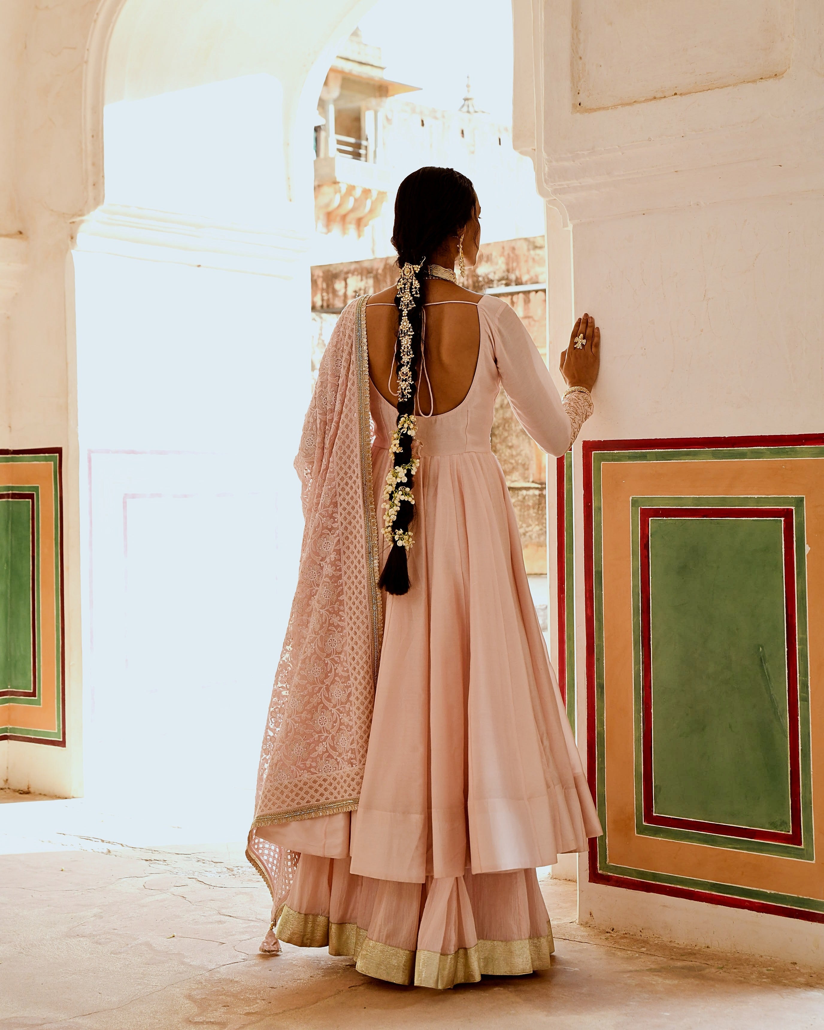 INAAYAT PINK ANARKALI SET