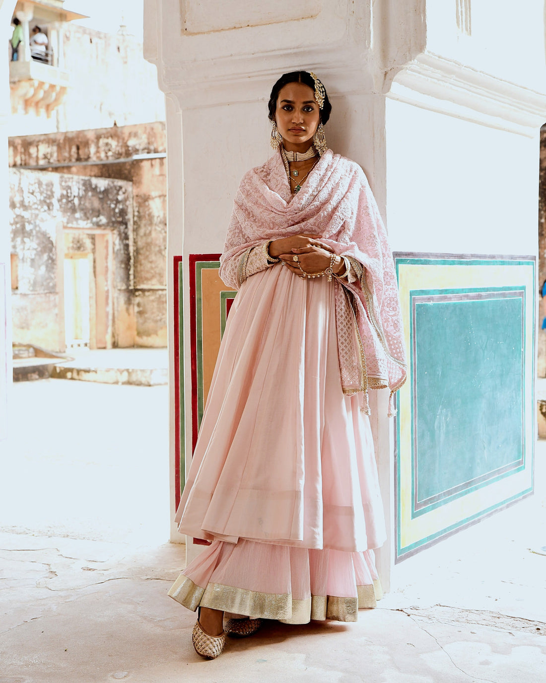 INAAYAT PINK ANARKALI SET