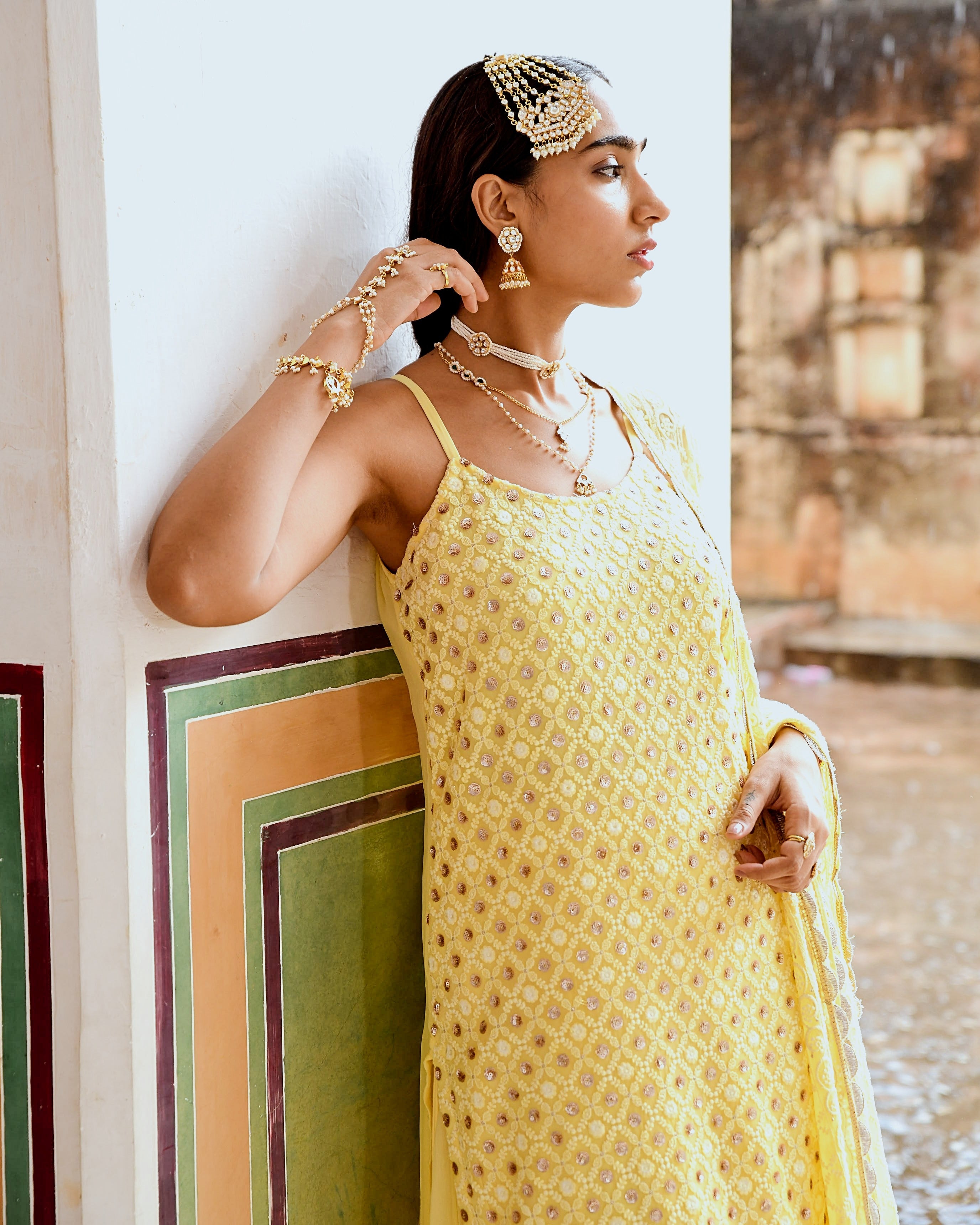 INAAYAT YELLOW SKIRT SET