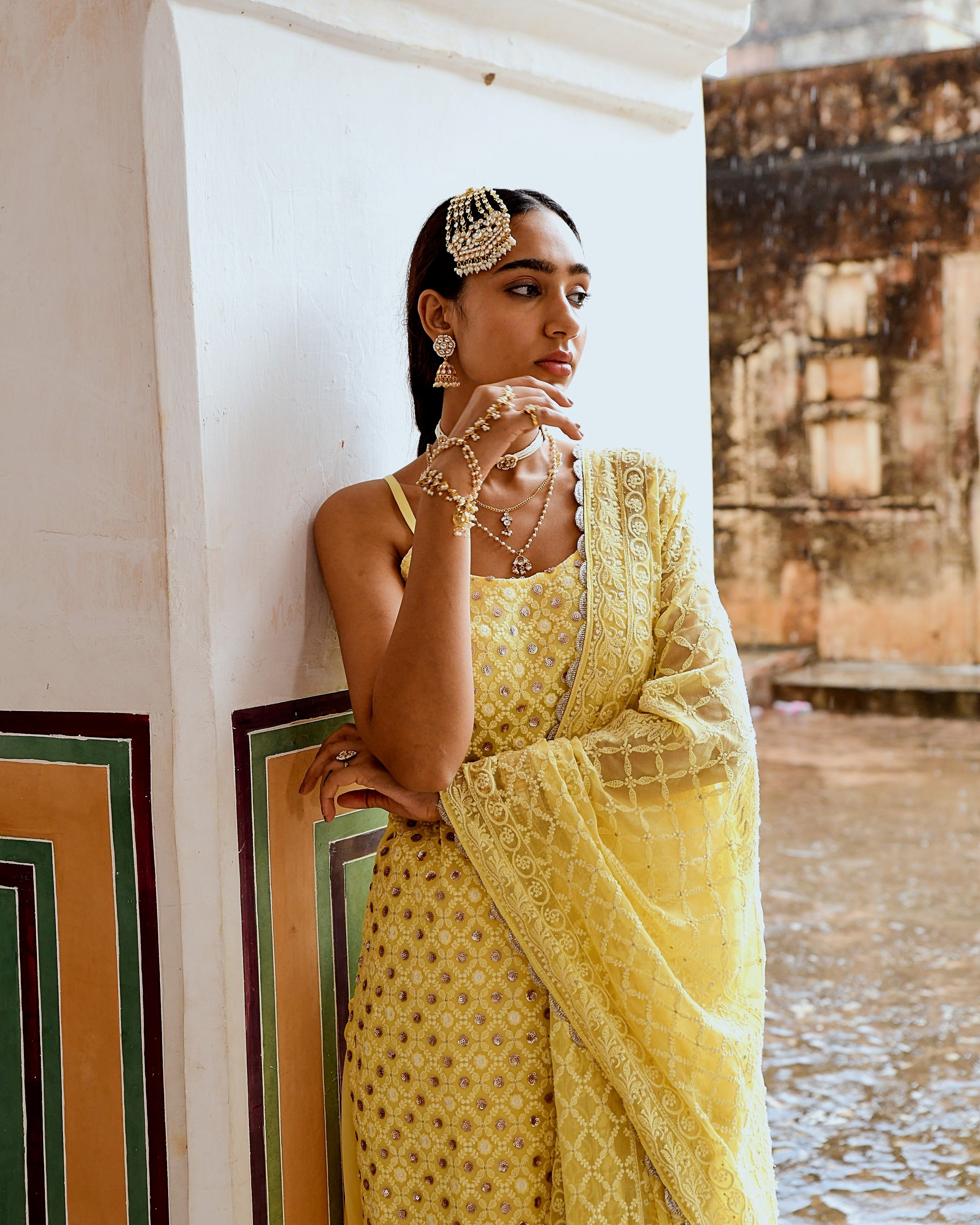 INAAYAT YELLOW SKIRT SET