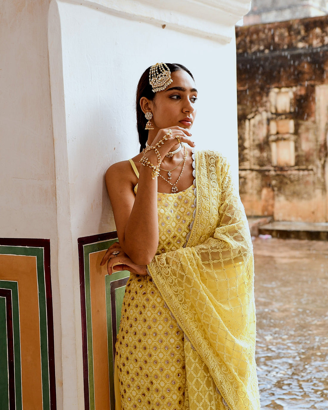 INAAYAT YELLOW SKIRT SET
