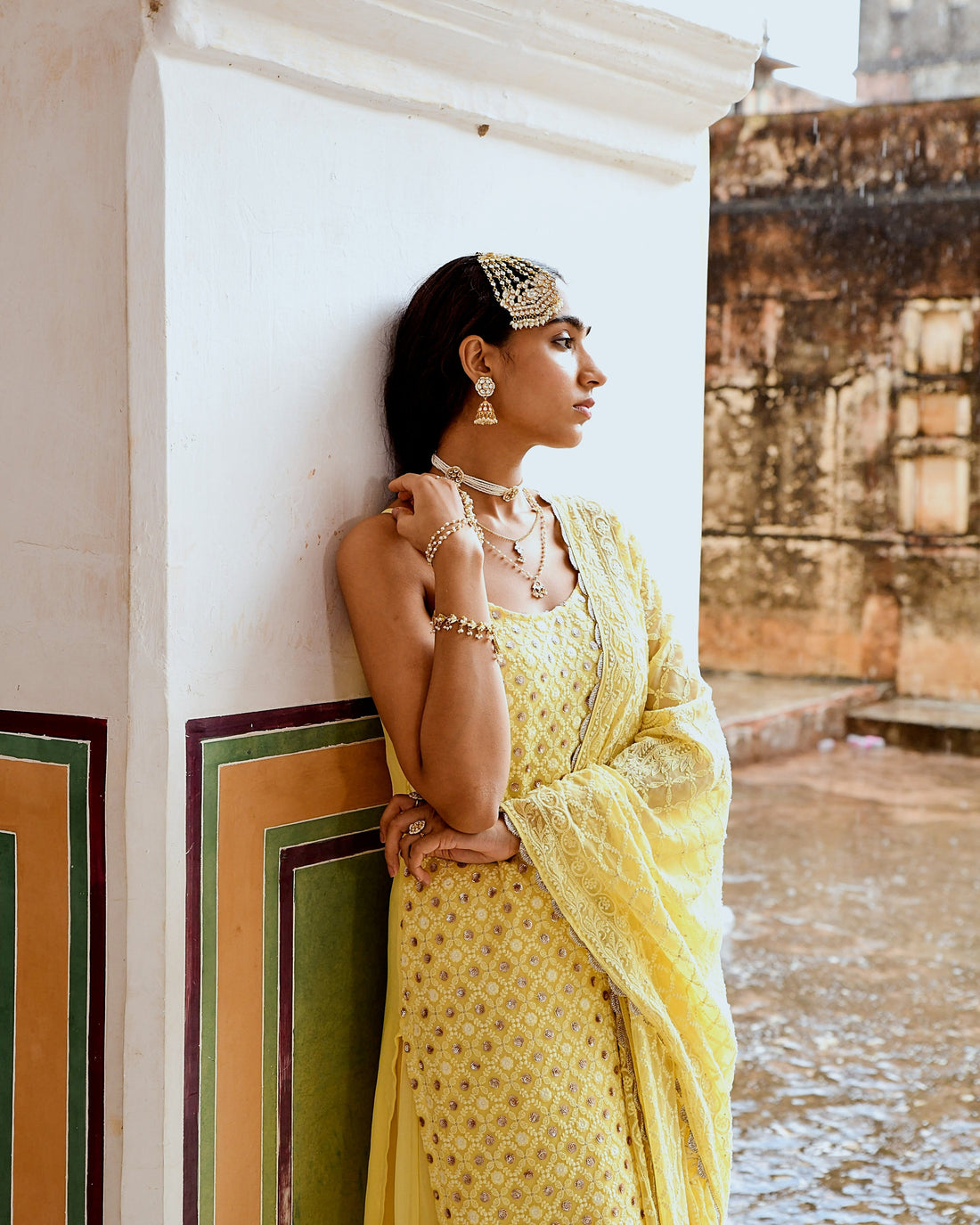 INAAYAT YELLOW SKIRT SET