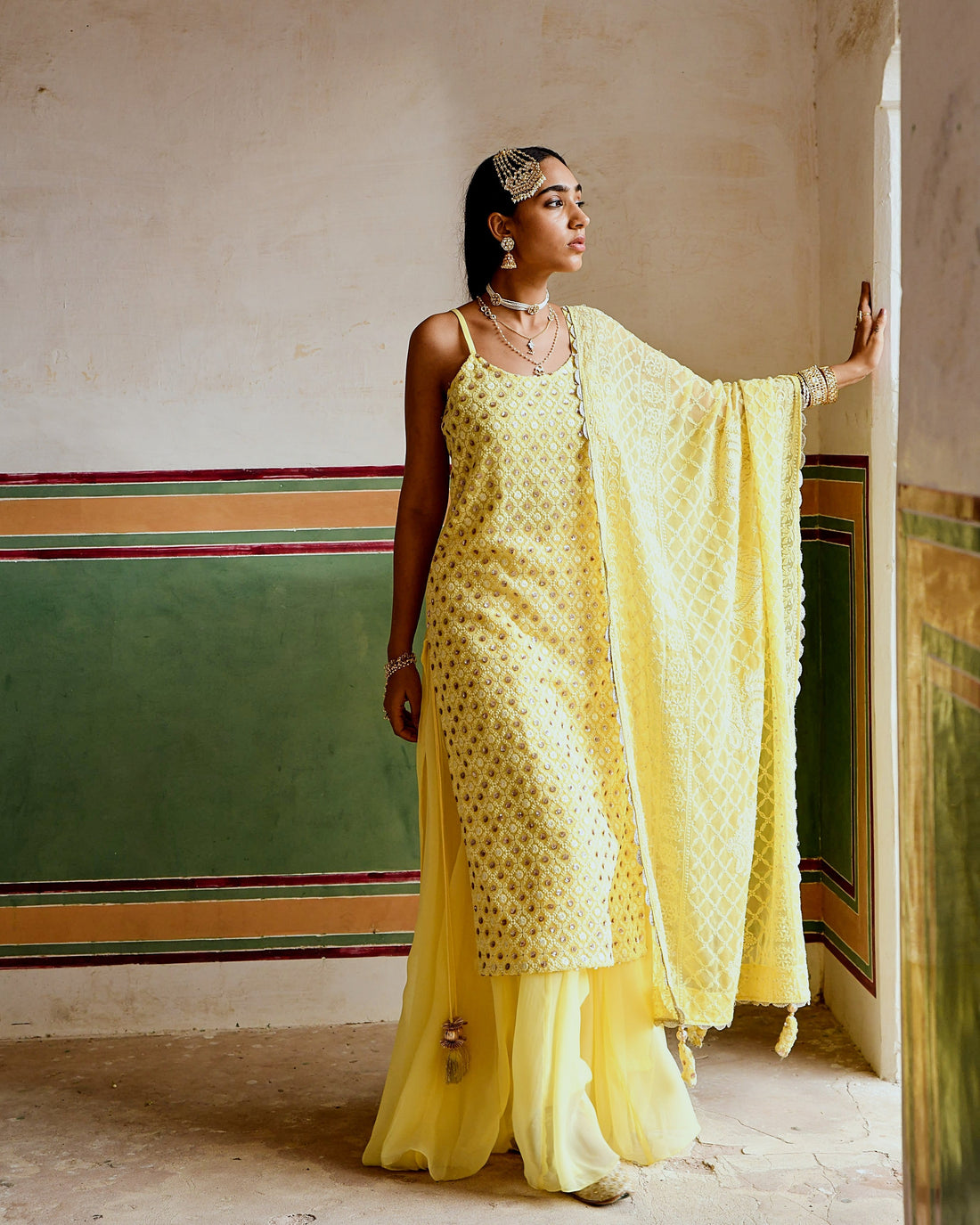 INAAYAT YELLOW SKIRT SET
