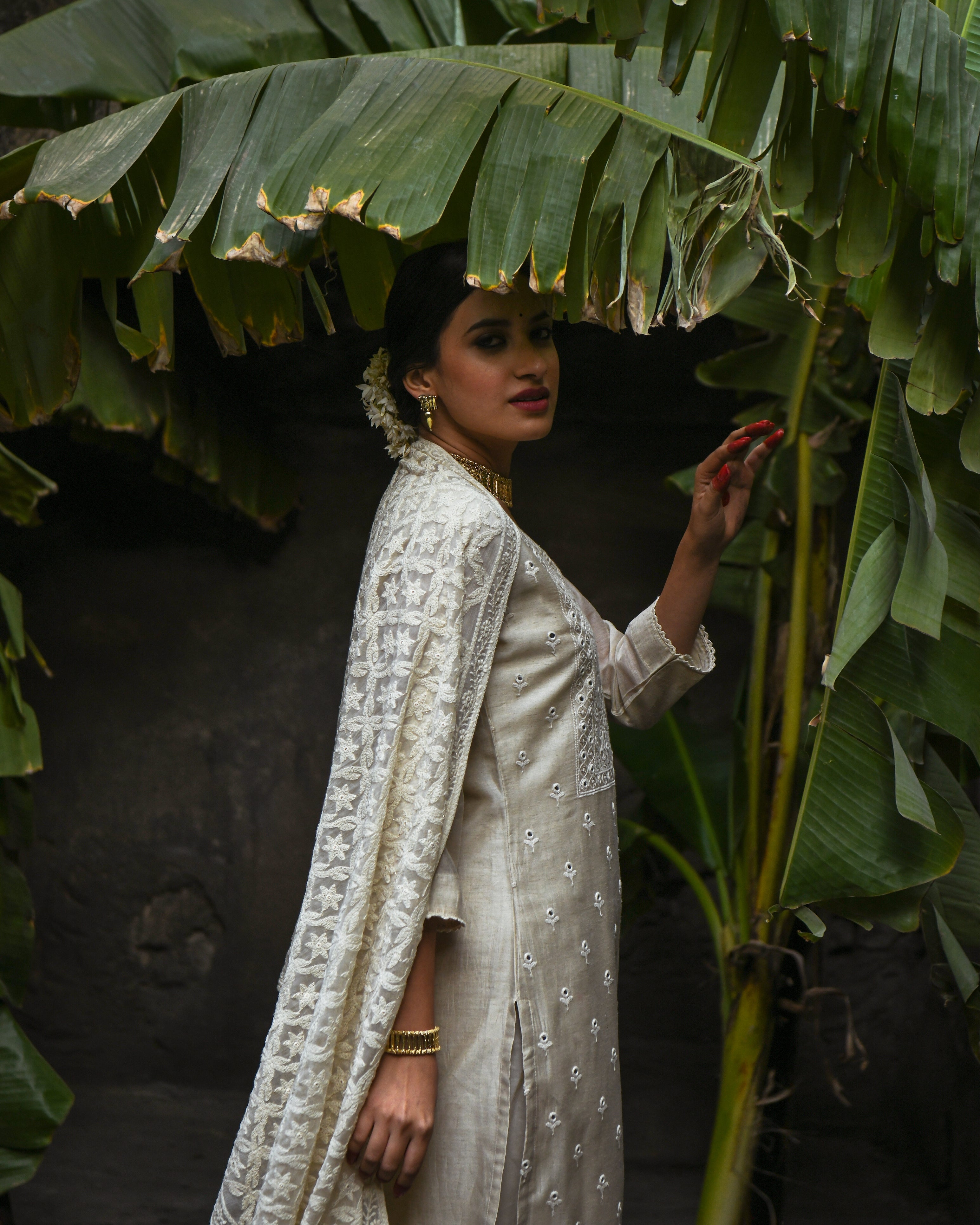 ROOH CHIKANKARI & MOTIFS KURTA SET