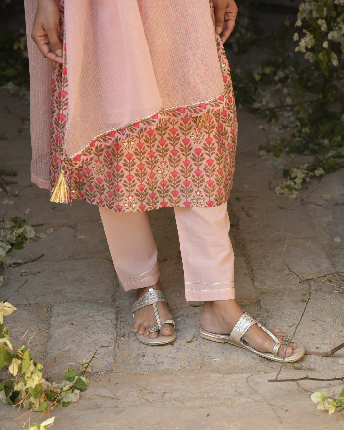 ROSE PINK MEHER KURTA SET