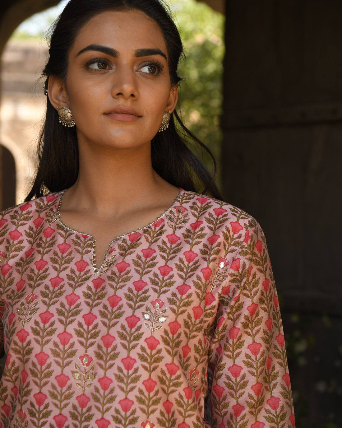 ROSE PINK MEHER KURTA SET