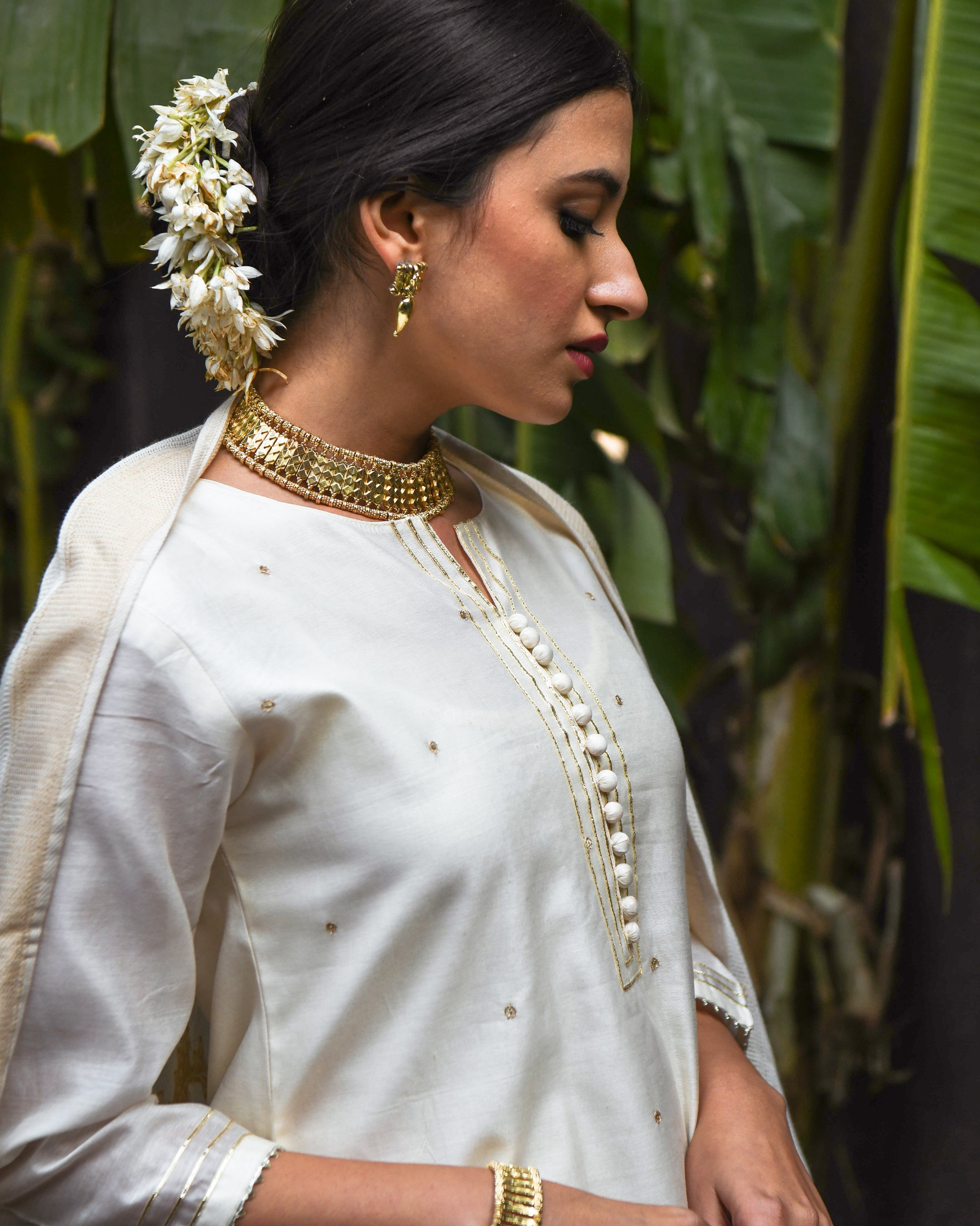 STRAIGHT FIT MIRROR KURTA SET