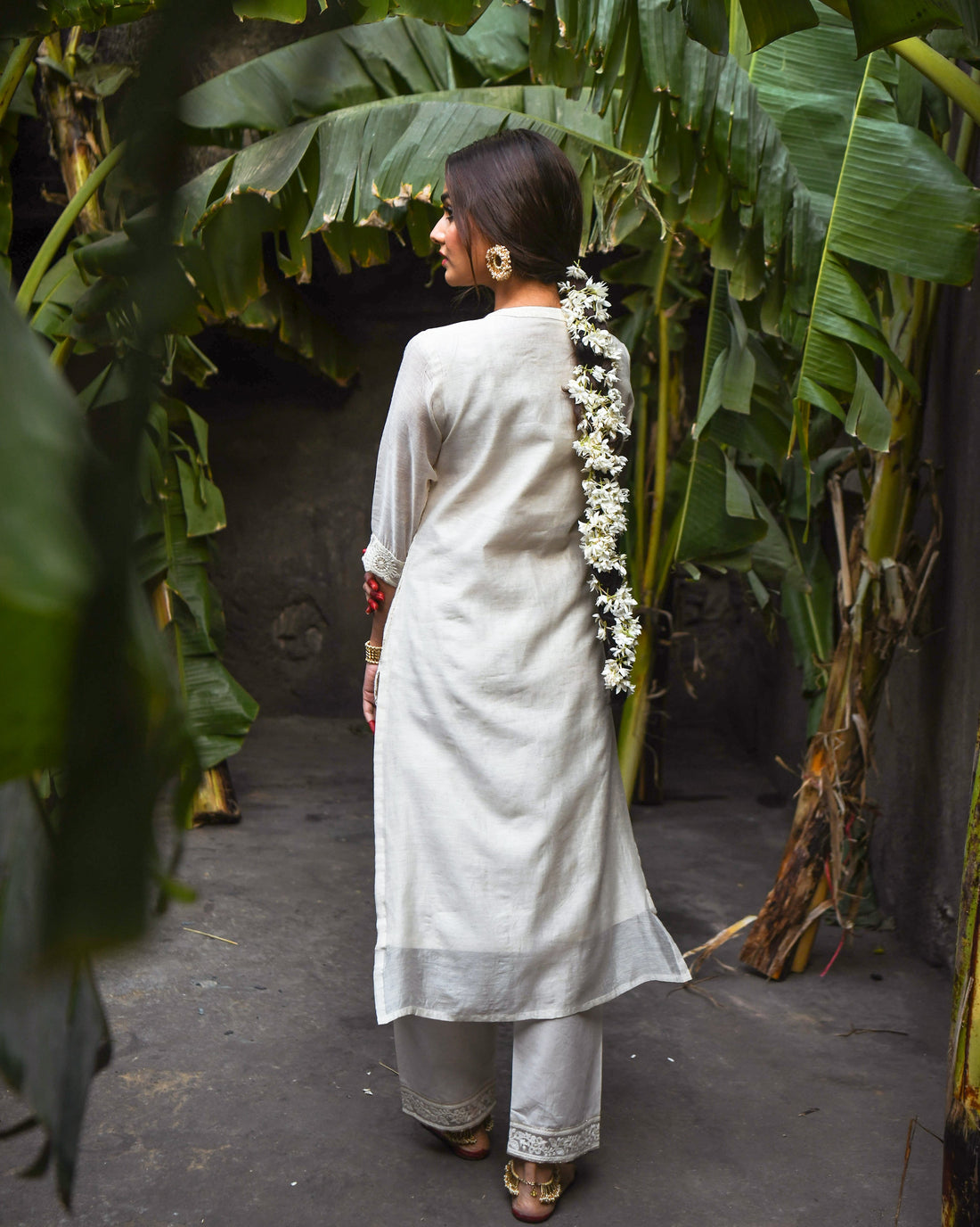 ROOH CHIKANKARI & SEQUINE KURTA SET