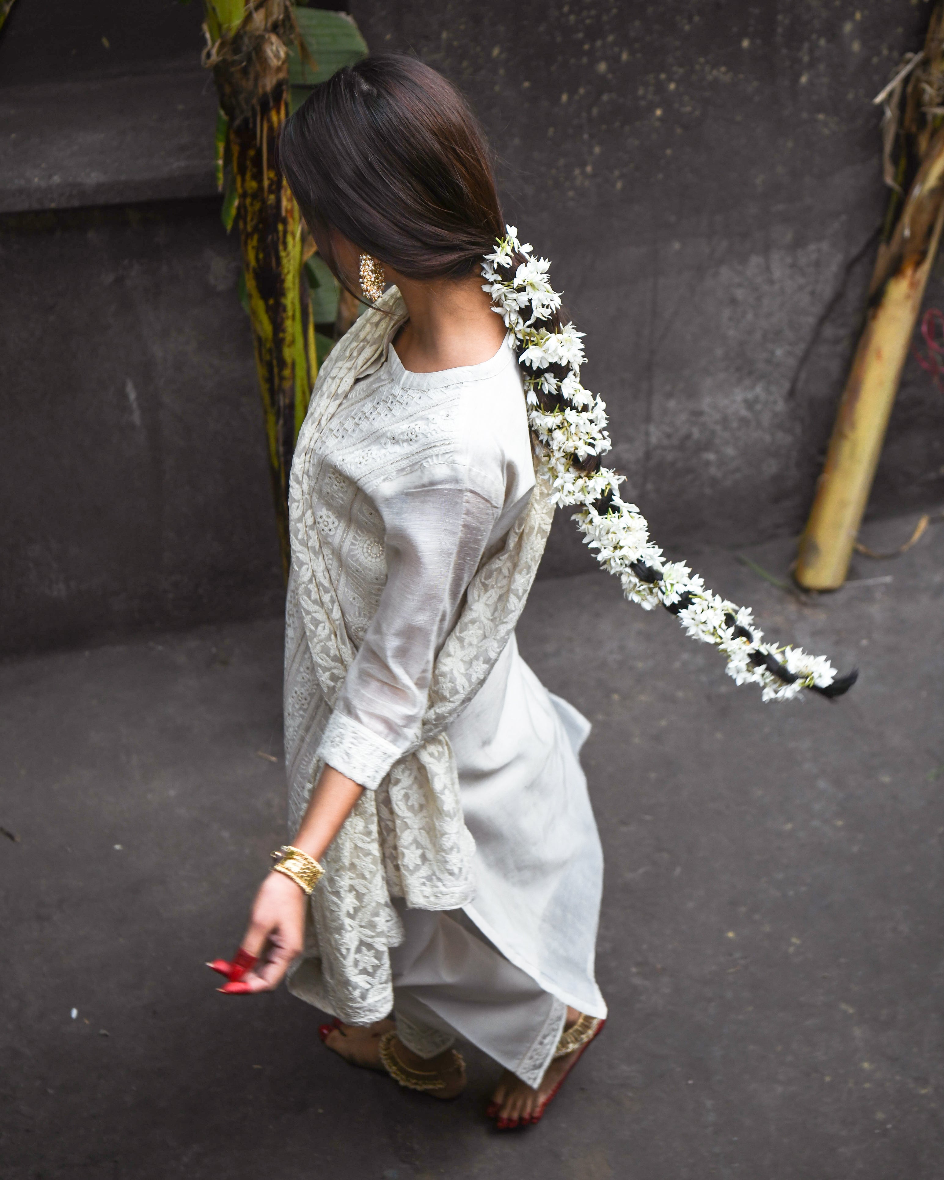 ROOH CHIKANKARI & SEQUINE KURTA SET