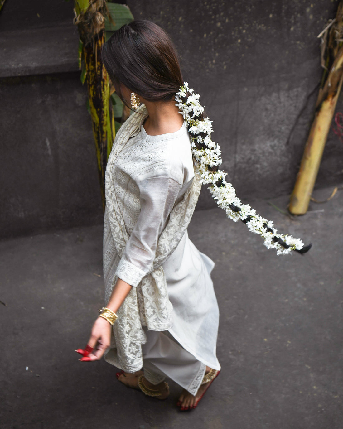 ROOH CHIKANKARI & SEQUINE KURTA SET