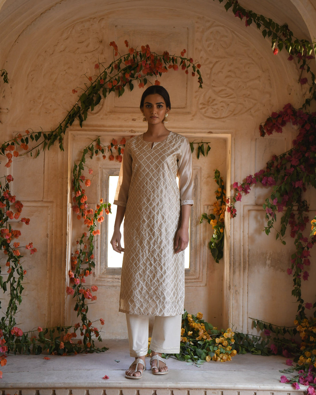 BEIGE MEHER KURTA SET