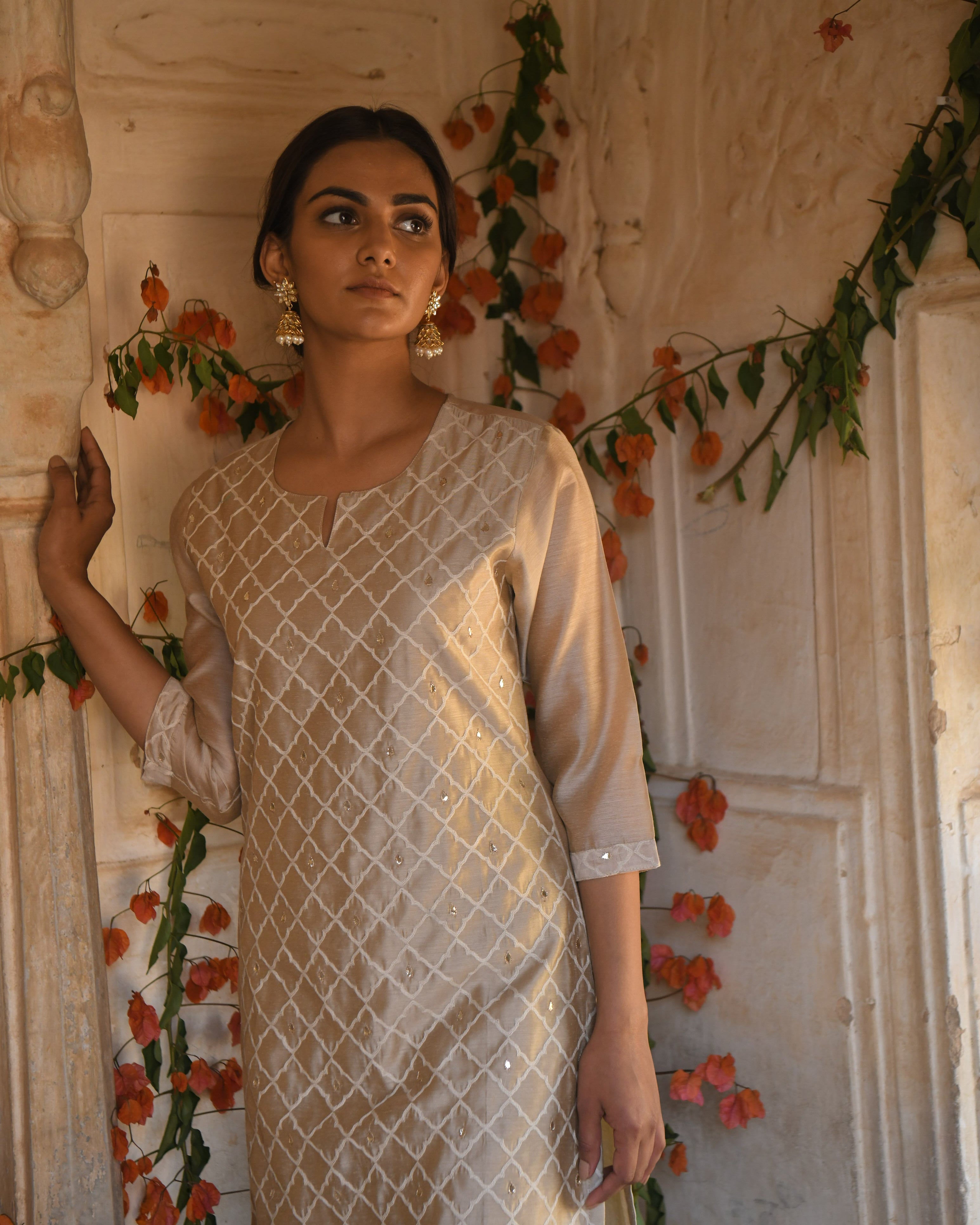 BEIGE MEHER KURTA SET